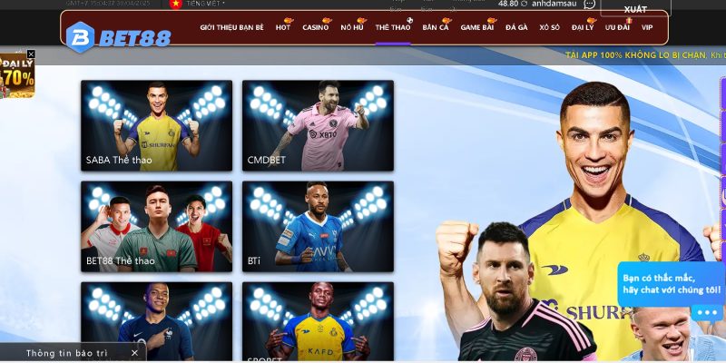 Chuyên mục thể thao bet88